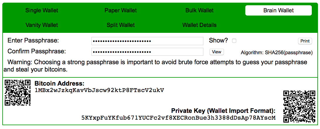 Secure Bitcoin Cold Storage With Paper Hardware And Software Wallets - once you enter your 24 word seed two times you should get a bitcoin address and private key like !   this