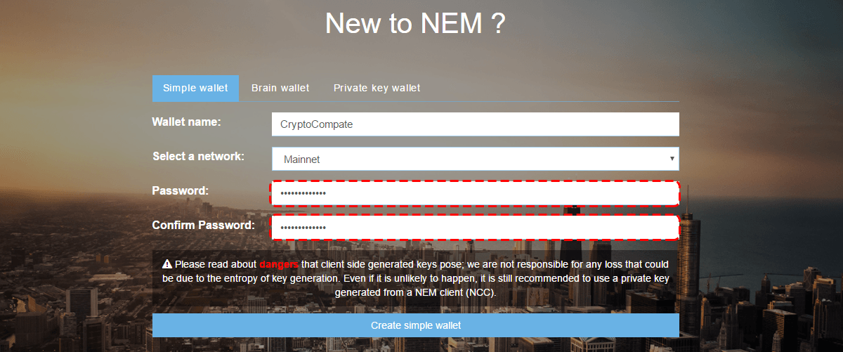 nem wallet